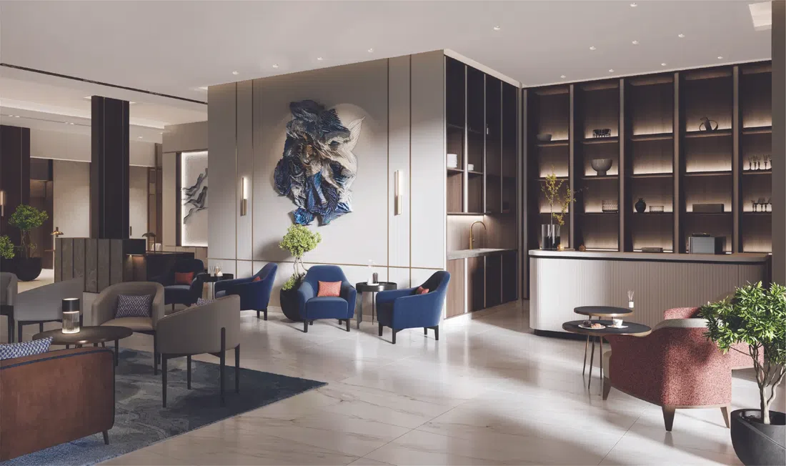 Marriott Residences Dubai Business Bay في الخليج التجاري: مساحات لليوغا — صورة 7