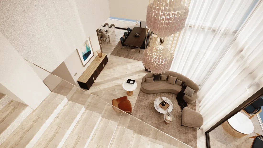 Palm Jumeirah'deki Olaia Residences: yoga alanları — 7. fotoğraf