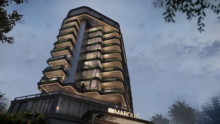 Marquis Vista في مجمع دبي لاند السكني: واجهات زجاجية واسعة — صورة 2