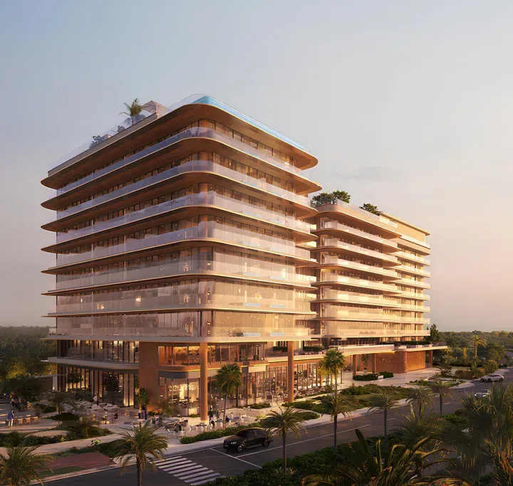 Soléva Beach Residences in Al Marjan Island: rooftop spaces — project photograph 1