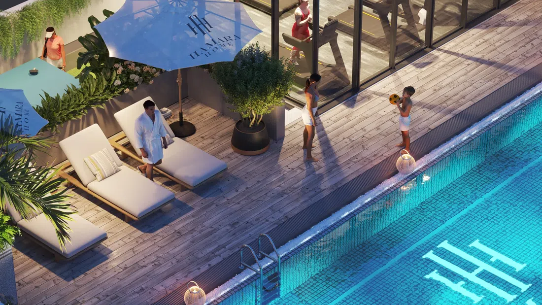 Almaara Residences by Hamara Home في الفرجان: مساحات لليوغا — صورة 9