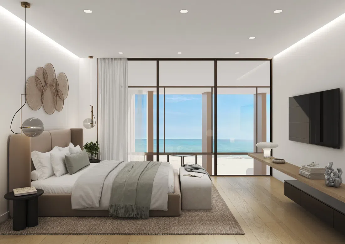 Beach House at Bay Residences in Mina Al Arab: expansive glazing — image 2