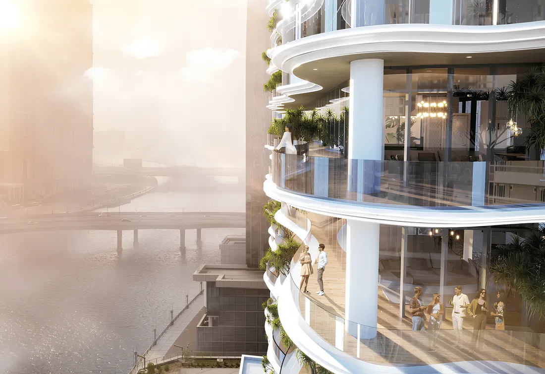 DAMAC «Chic Tower» في الخليج التجاري: الهندسة المعمارية المنحوتة — صورة 10