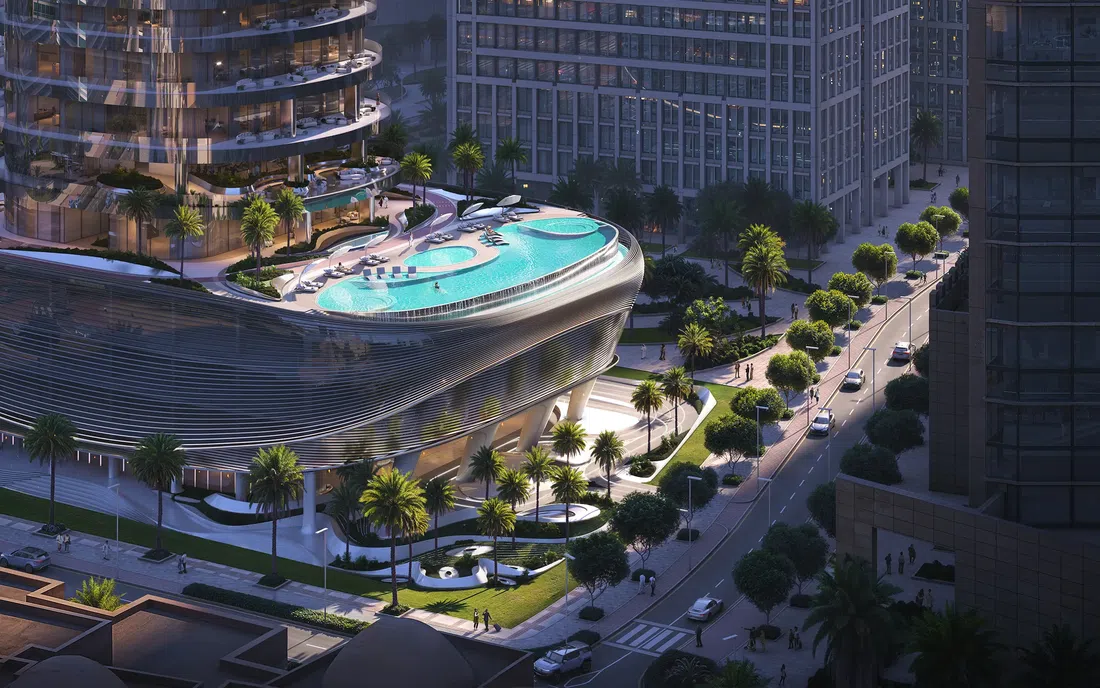 Binghatti Skyblade in Downtown Dubai: rooftop spaces — image 6