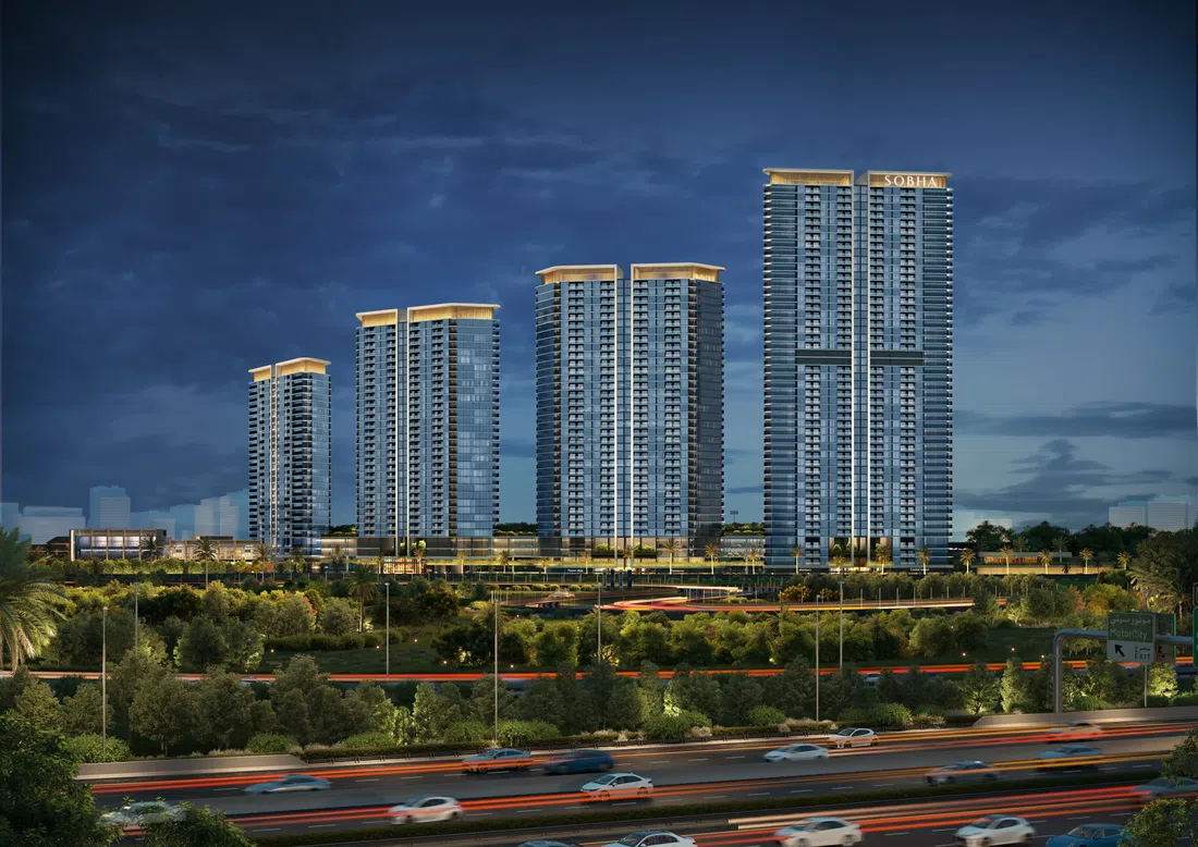Sobha Solis Tower B in Dubai Motor City: landscaped gardens — image 9