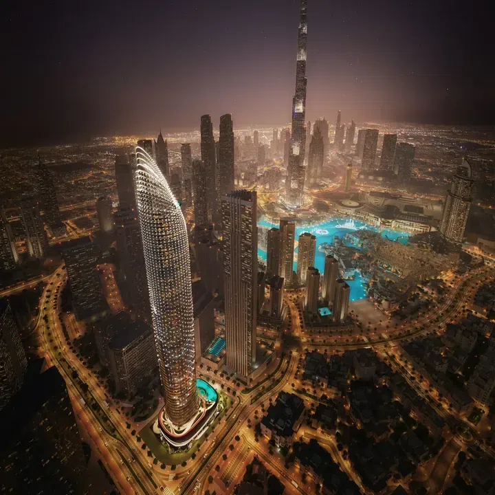 Binghatti Skyblade in Downtown Dubai: rooftop spaces — project photograph 1