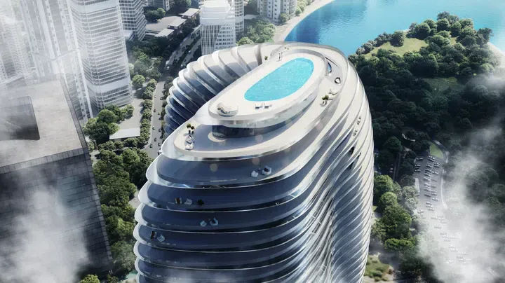 Bugatti Residences By Binghatti في الخليج التجاري: الهندسة المعمارية المنحوتة — صورة 3