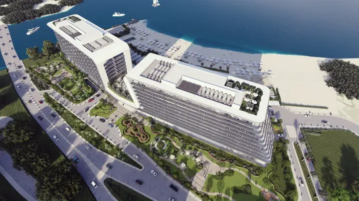Yas Beach Residence في جزيرة ياس: مساحات على السطح — صورة 3