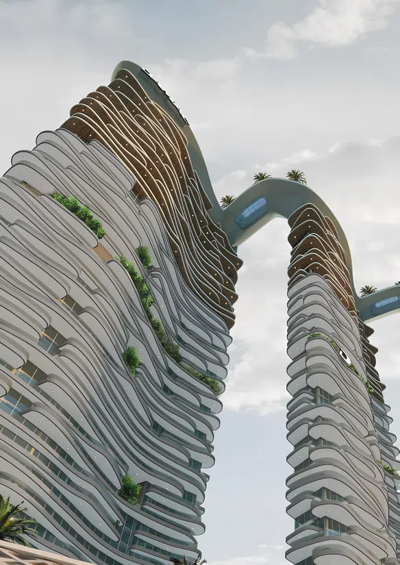 DAMAC «Bay by Cavalli» in Dubai Harbour: landscaped gardens — image 6