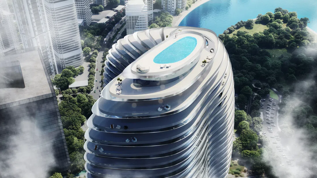 Bugatti Residences By Binghatti في الخليج التجاري: الهندسة المعمارية المنحوتة — صورة 12