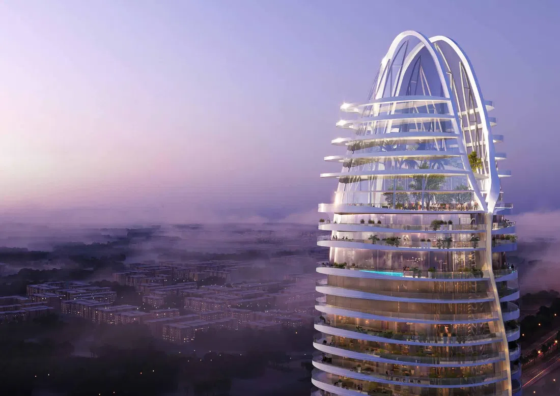 DAMAC «Canal Crown» in Business Bay: rooftop spaces — image 10