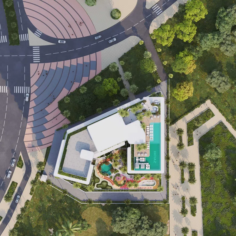 IMTIAZ “Cove Grand” in Dubailand Residence Complex: rooftop spaces — image 5