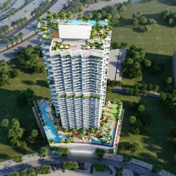 Dubailand Residence Complex'deki Cove Living Residence: peyzajlı bahçeler — 1. fotoğraf