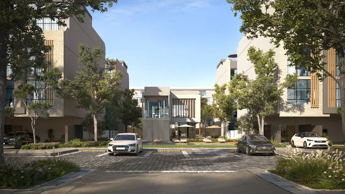Reportage Village Abu Dhabi in Khalifa City: landscaped gardens — image 6