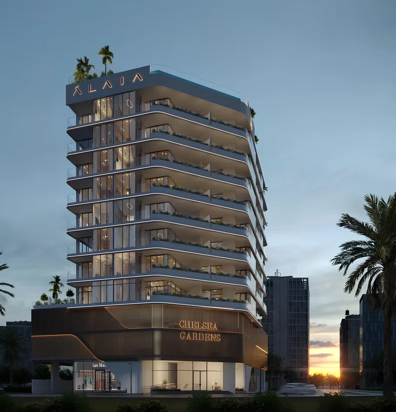 Chelsea Gardens in Jumeirah Garden City: landscaped gardens — image 5