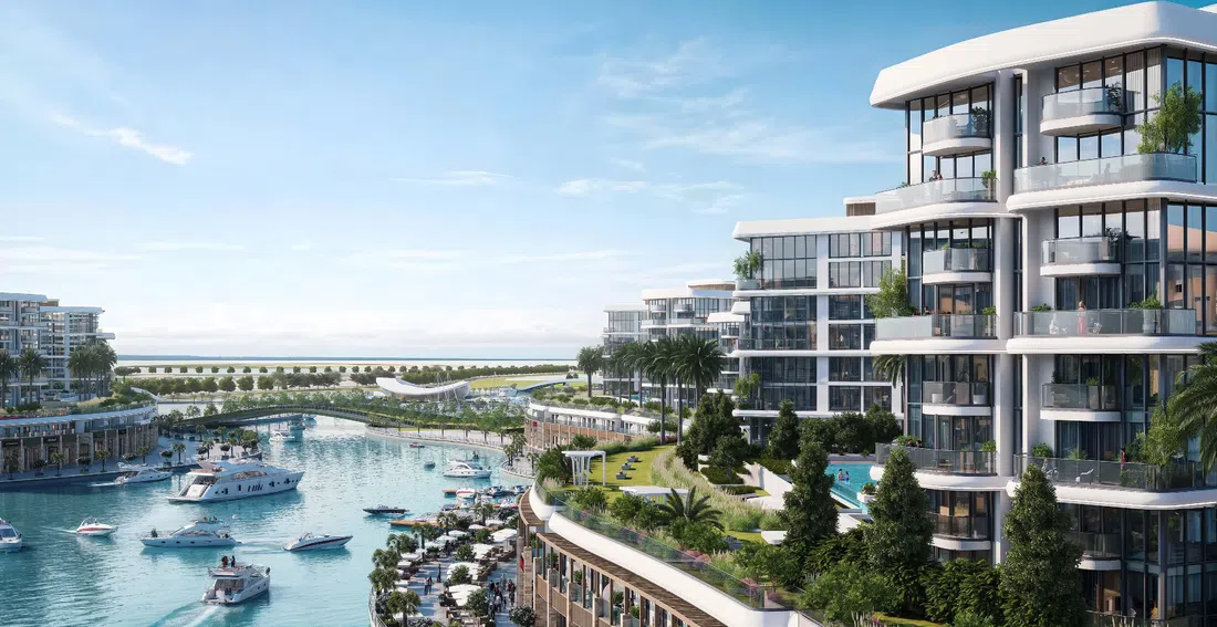 Pierside Marina Residences in Siniya Island: landscaped gardens — image 12