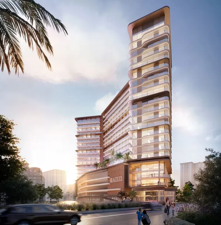 Azizi Abraham in Downtown Jebel Ali: natural finishes — project photograph 1