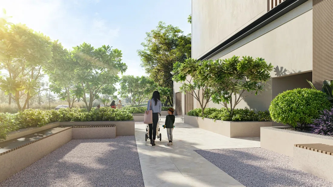Nirvana Residences 1 in Dubai Production City: landscaped gardens — image 7