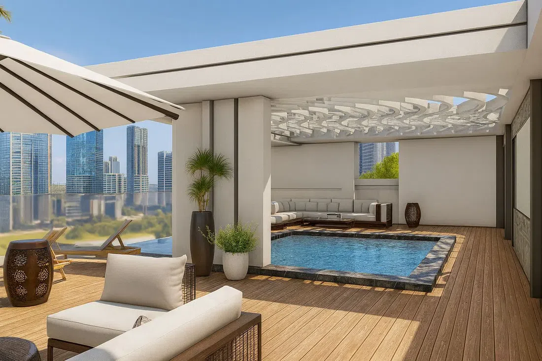 Galleria Residences in Dubai South: rooftop spaces — image 4