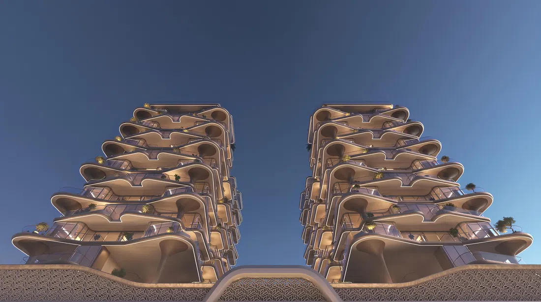 Treppan Serenique Residences في جزر دبي: السينما الخارجية — صورة 9