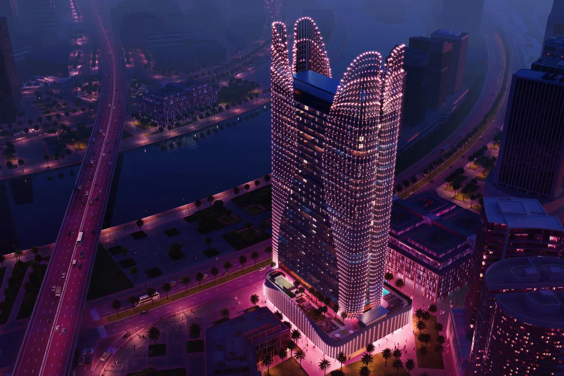 Binghatti Skyhall in Business Bay: sports courts — image 5