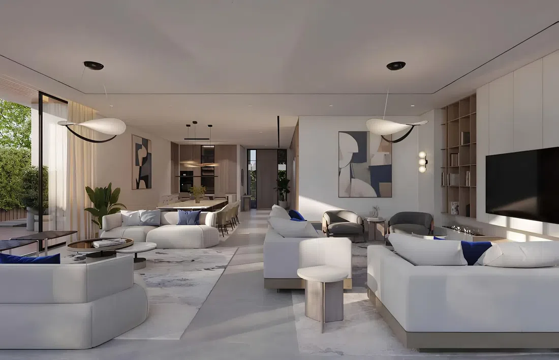 Pinewood Estate Homes in Jumeirah Golf Estates – The Next Chapter: landscaped gardens — image 12