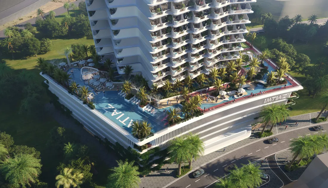 Dubailand Residence Complex'deki Cove Living Residence: peyzajlı bahçeler — 12. fotoğraf