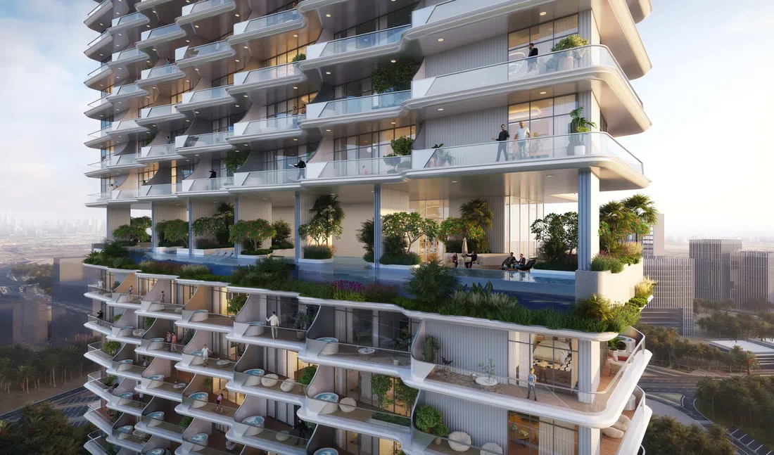 Dubailand Residence Complex'deki Cove Living Residence: peyzajlı bahçeler — 8. fotoğraf
