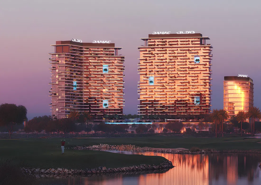 Damac District Tower A in Damac Hills: sports courts — image 12