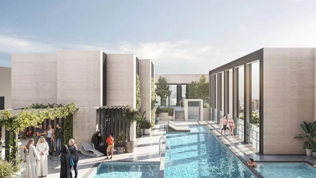 Dubai Sports City'deki Urban - Park Residences: yoga alanları — 9. fotoğraf