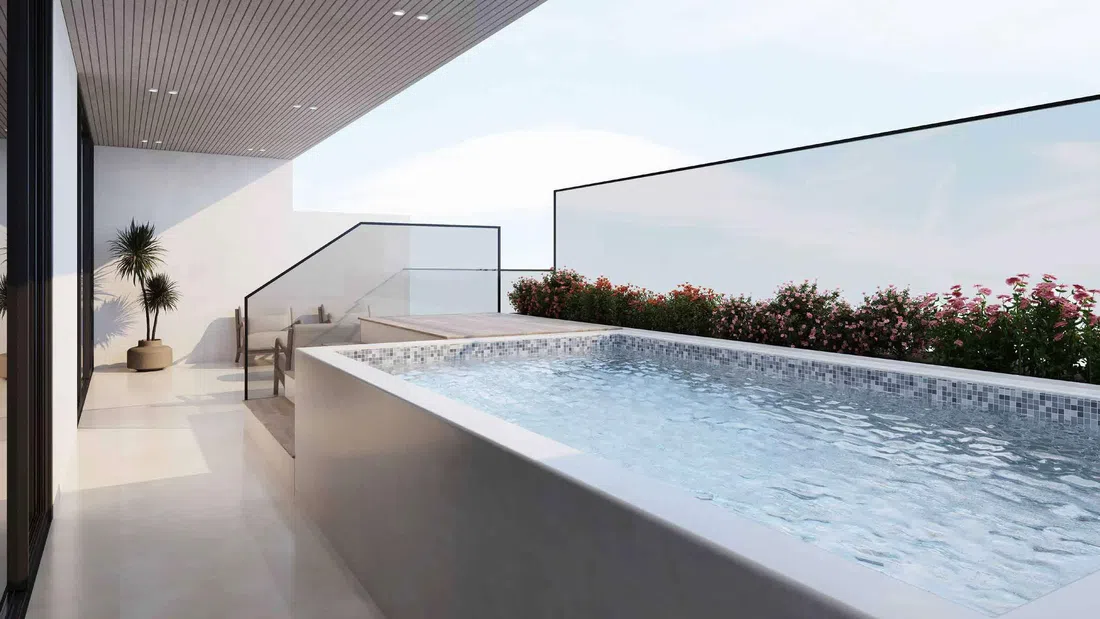 Azra Residence in Dubailand Residence Complex: rooftop spaces — image 12
