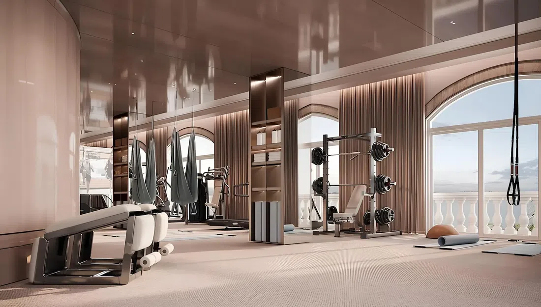 Raffles Residences The Palm Dubai in Palm Jumeirah: yoga spaces — image 8