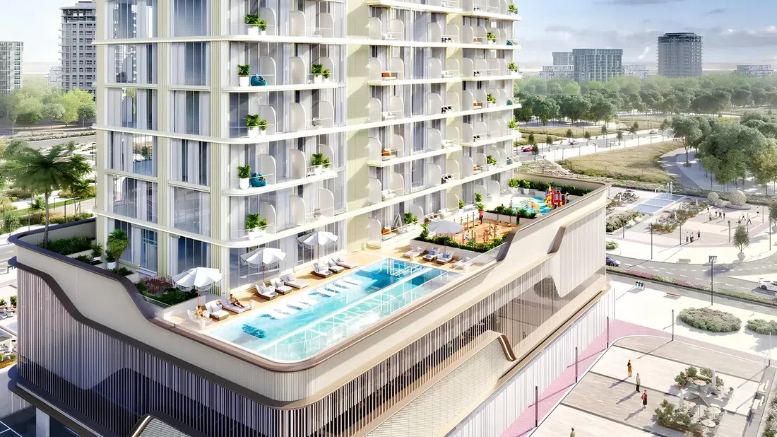Celesto Tower 3 في مجمع دبي لاند السكني: واجهات زجاجية واسعة — صورة 8