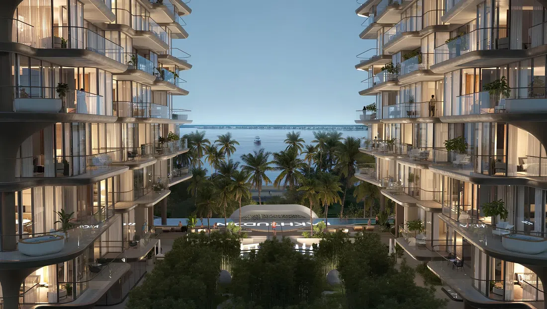 Treppan Serenique Residences في جزر دبي: السينما الخارجية — صورة 11
