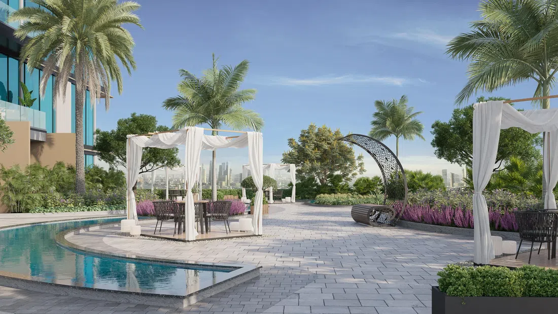 Skyhills Residences 2 in JVC: landscaped gardens — image 7
