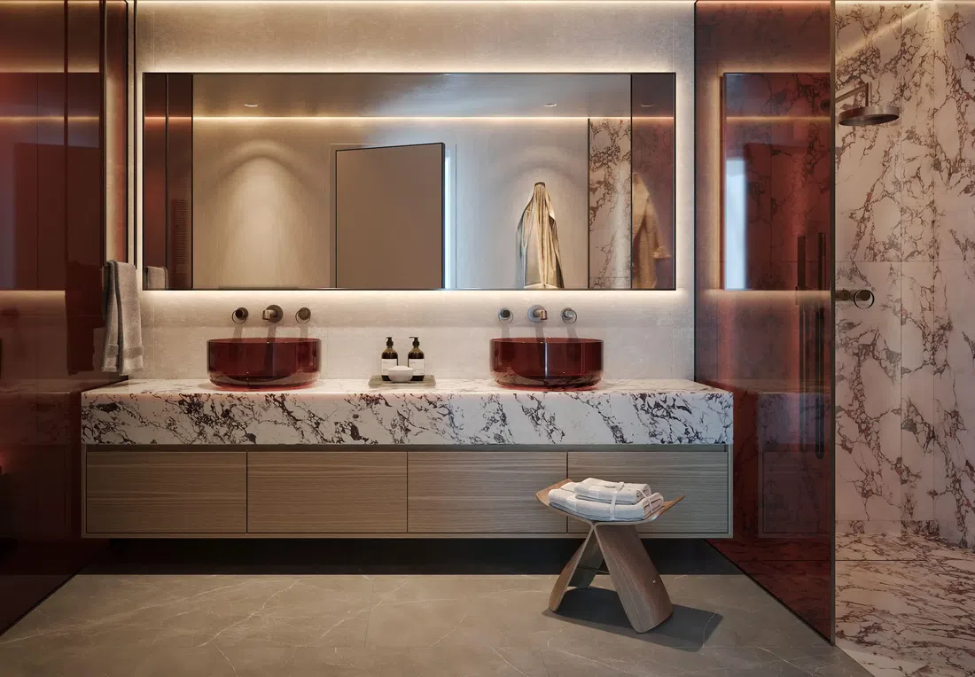 Lia in Dubai Islands: expansive glazing — image 9