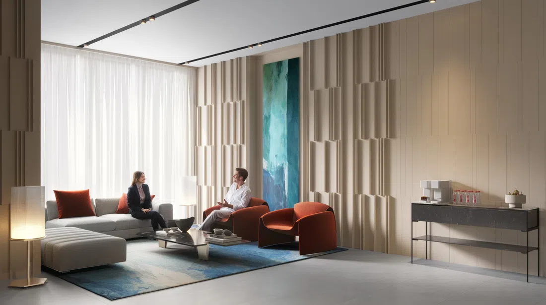 The F1FTH Tower in JVC: wood textures — image 7