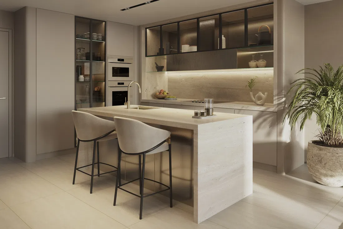 Esme Beach Residences in Dubai Islands: sculpted architecture — image 8