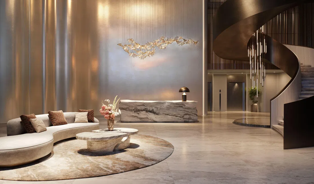 Lia in Dubai Islands: expansive glazing — image 7