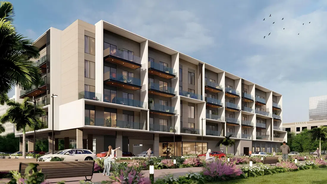 Divine Residencia in Dubai Studio City: landscaped gardens — image 7
