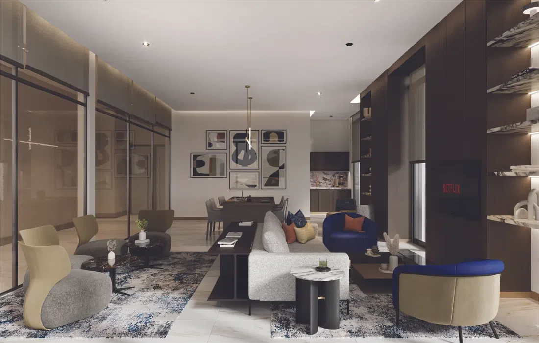 Marriott Residences Dubai Business Bay في الخليج التجاري: مساحات لليوغا — صورة 10