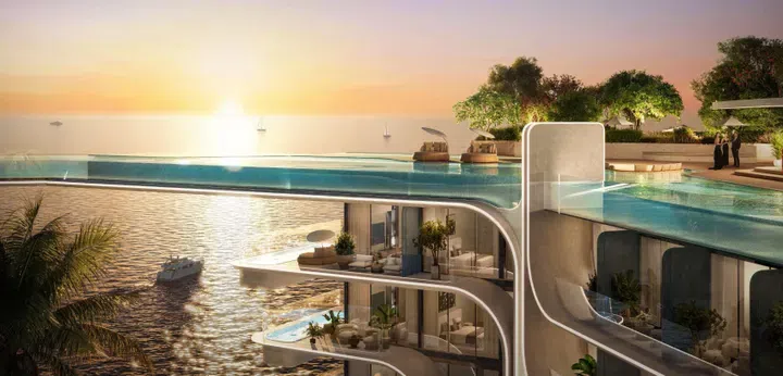 London Hotel in The World Islands: landscaped gardens — image 2