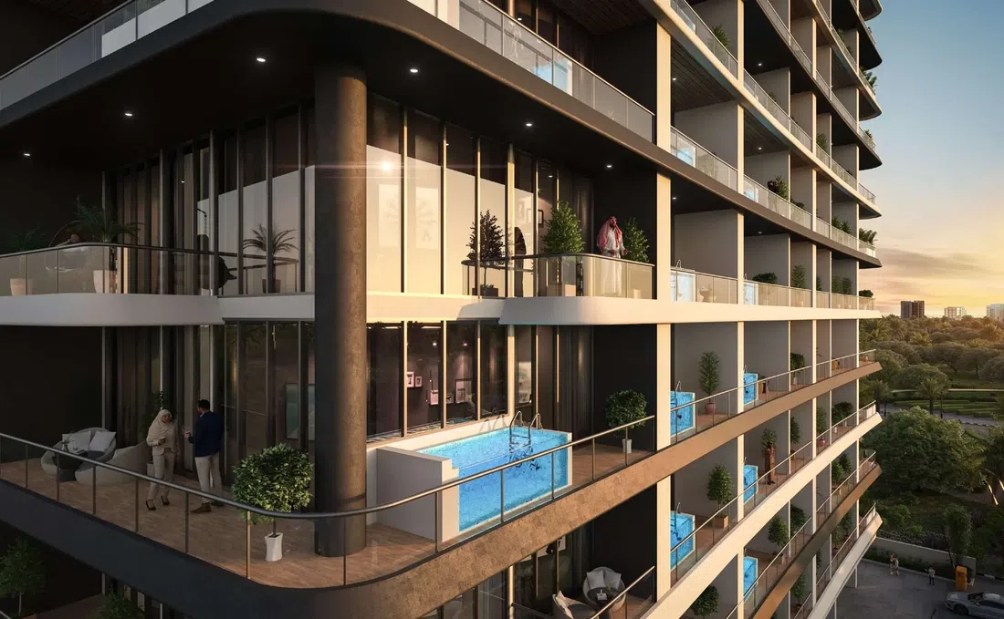 Empire Gardens in Dubailand Residence Complex: rooftop spaces — project photograph 1