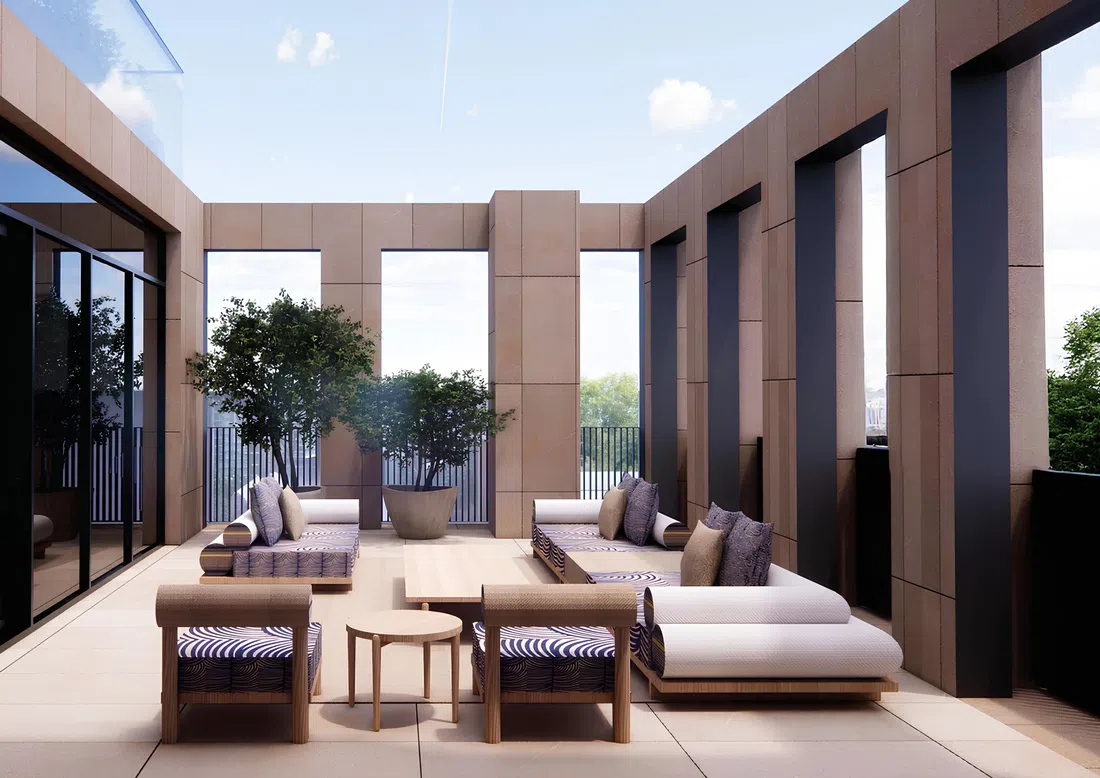 Tura Residence in Meydan (Nad Al Sheba 1): marble detailing — image 6