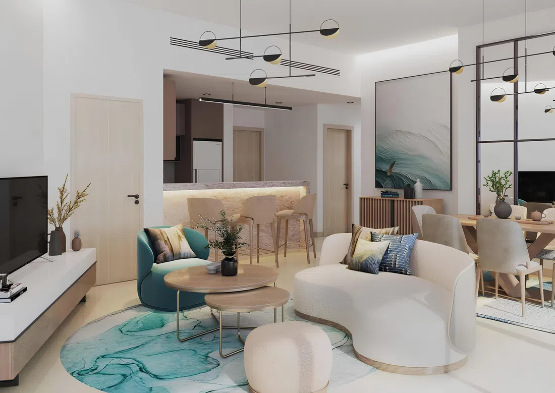Damac District Tower B in Damac Hills: sports courts — image 6