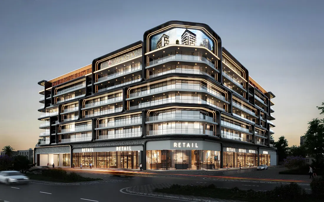 Al Haseen Residences 6 in Dubai Industrial City: sports courts — project photograph 1