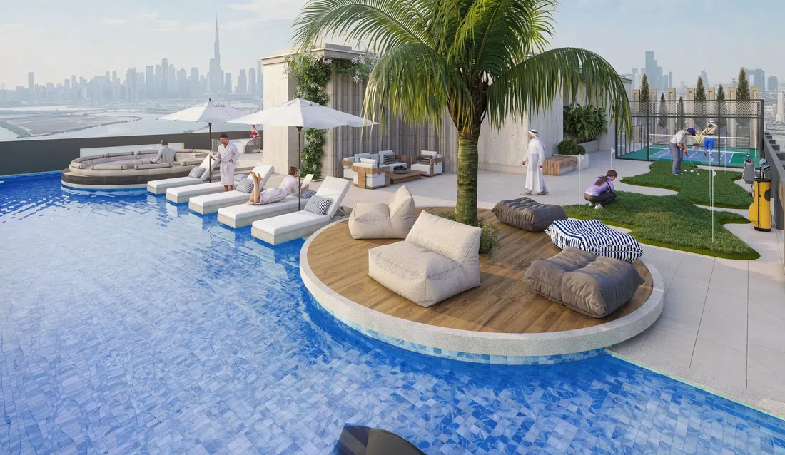 Beverly Park in Dubailand Residence Complex: outdoor cinema — image 9