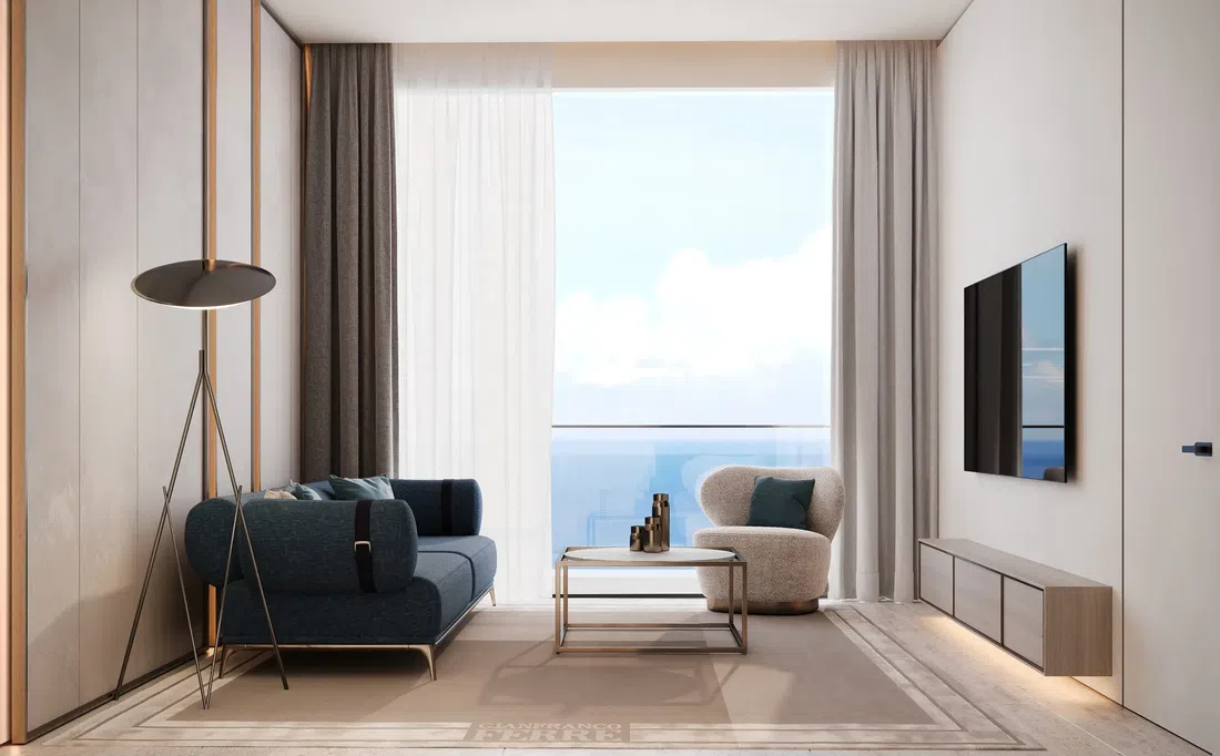 Al Marjan Island'deki Gianfranco Ferre Residences: yoga alanları — 12. fotoğraf