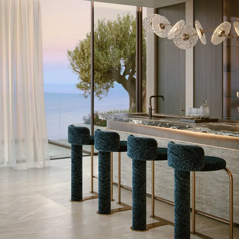 Dubai Islands'deki Silena Residences: metalik detaylar — 4. fotoğraf