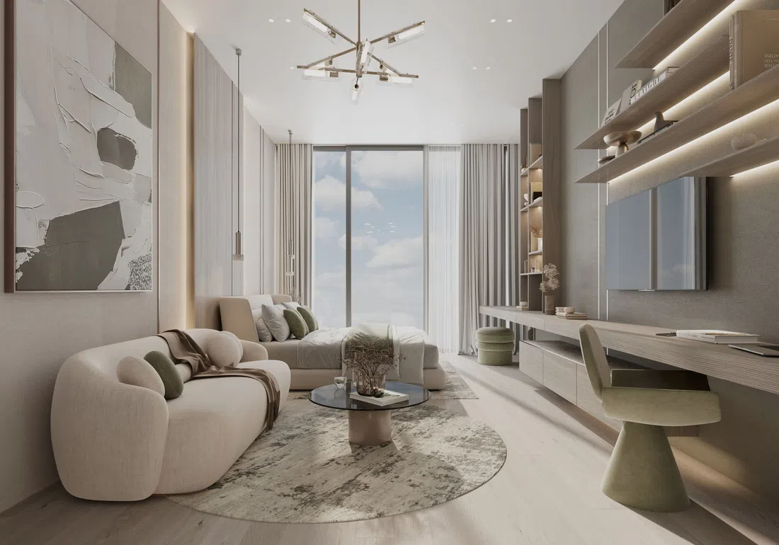 Dubailand Residence Complex'deki Cove Living Residence: peyzajlı bahçeler — 11. fotoğraf